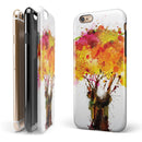 Watercolor Splattered Tree iPhone 6/6s or 6/6s Plus 2-Piece Hybrid INK-Fuzed Case