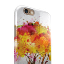Watercolor Splattered Tree iPhone 6/6s or 6/6s Plus 2-Piece Hybrid INK-Fuzed Case