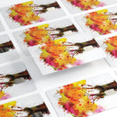 Watercolor Splattered Tree - Premium Protective Decal Skin-Kit for the Apple Credit Card