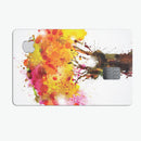 Watercolor Splattered Tree - Premium Protective Decal Skin-Kit for the Apple Credit Card