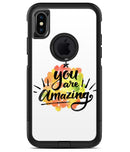 Watercolor Stroke You are Amazing - iPhone X OtterBox Case & Skin Kits