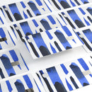 Watercolor Strokes of Blue on Black - Premium Protective Decal Skin-Kit for the Apple Credit Card