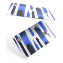 Watercolor Strokes of Blue on Black - Premium Protective Decal Skin-Kit for the Apple Credit Card