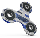 Watercolor Strokes of Blue on Black Full-Body Fidget Spinner Skin-Kit