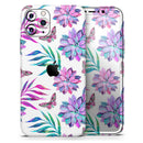 Watercolor Succulent Bloom V17 - Vinyl Skin Wrap for iPhone 17 Pro Max, 17 Pro, 17 Air, 17, 16 & All Models — Soft Matte or Ultra Gloss
