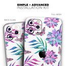 Watercolor Succulent Bloom V17 - Vinyl Skin Wrap for iPhone 17 Pro Max, 17 Pro, 17 Air, 17, 16 & All Models — Soft Matte or Ultra Gloss