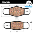 Watercolor Tiger Pattern - Made in USA Mouth Cover Unisex Anti-Dust Cotton Blend Reusable & Washable Face Mask with Adjustable Sizing for Adult or Child