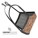Watercolor Tiger Pattern - Made in USA Mouth Cover Unisex Anti-Dust Cotton Blend Reusable & Washable Face Mask with Adjustable Sizing for Adult or Child