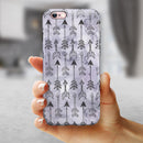 Watercolor Tribal Arrow Pattern iPhone 6/6s or 6/6s Plus 2-Piece Hybrid INK-Fuzed Case