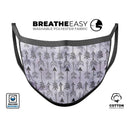 Watercolor Tribal Arrow Pattern - Made in USA Mouth Cover Unisex Anti-Dust Cotton Blend Reusable & Washable Face Mask with Adjustable Sizing for Adult or Child