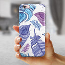 Watercolor Vector Feather iPhone 6/6s or 6/6s Plus 2-Piece Hybrid INK-Fuzed Case