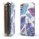 Watercolor Vector Feather iPhone 6/6s or 6/6s Plus 2-Piece Hybrid INK-Fuzed Case