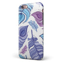 Watercolor Vector Feather iPhone 6/6s or 6/6s Plus 2-Piece Hybrid INK-Fuzed Case
