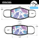 Watercolor Vector Feather - Made in USA Mouth Cover Unisex Anti-Dust Cotton Blend Reusable & Washable Face Mask with Adjustable Sizing for Adult or Child