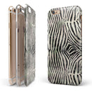 Watercolor Zebra Pattern iPhone 6/6s or 6/6s Plus 2-Piece Hybrid INK-Fuzed Case