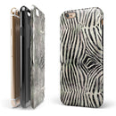 Watercolor Zebra Pattern iPhone 6/6s or 6/6s Plus 2-Piece Hybrid INK-Fuzed Case