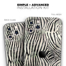 Watercolor Zebra Pattern - Vinyl Skin Wrap for iPhone 17 Pro Max, 17 Pro, 17 Air, 17, 16 & All Models — Soft Matte or Ultra Gloss