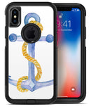 Watercolored Anchor with Rope - iPhone X OtterBox Case & Skin Kits