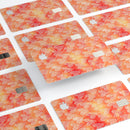 Watercolored Fire with White Tiny Hearts - Premium Protective Decal Skin-Kit for the Apple Credit Card