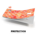 Watercolored Fire with White Tiny Hearts - Premium Protective Decal Skin-Kit for the Apple Credit Card