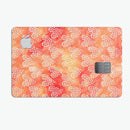 Watercolored Fire with White Tiny Hearts - Premium Protective Decal Skin-Kit for the Apple Credit Card