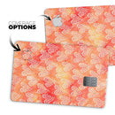 Watercolored Fire with White Tiny Hearts - Premium Protective Decal Skin-Kit for the Apple Credit Card