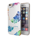 Watercolour Feather Floats iPhone 6/6s or 6/6s Plus 2-Piece Hybrid INK-Fuzed Case