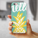 Well Hello Pineapple iPhone 6/6s or 6/6s Plus 2-Piece Hybrid INK-Fuzed Case