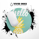 Well Hello Pineapple// WaterProof Rubber Foam Backed Anti-Slip Mouse Pad for Home Work Office or Gaming Computer Desk