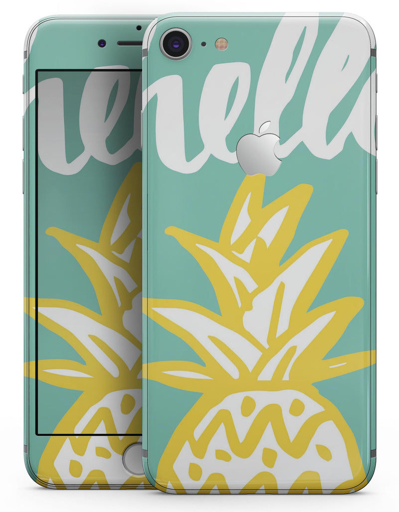 Well Hello Pineapple - Skin-kit for the iPhone 8 or 8 Plus