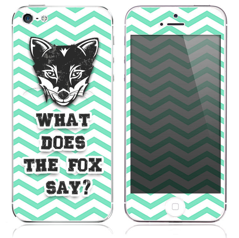 What Does The Fox Say? Print Skin for the iPhone 3gs, 4/4s, 5, 5s or 5c