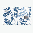 Whispy Leaves of Blue - Premium Protective Decal Skin-Kit for the Apple Credit Card