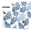 Whispy Leaves of Blue - Premium Protective Decal Skin-Kit for the Apple Credit Card