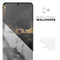 White-Black Marble & Digital Gold Foil V1 - Skin-Kit for the Samsung Galaxy S-Series S20, S20 Plus, S20 Ultra , S10 & others (All Galaxy Devices Available)