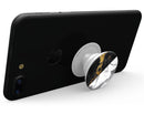 White-Black Marble & Digital Gold Foil V1 - Skin Kit for PopSockets and other Smartphone Extendable Grips & Stands