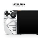White-Black Marble & Digital Gold Foil V1 // Full Body Skin Decal Wrap Kit for the Steam Deck handheld gaming computer