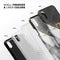 White-Black Marble & Digital Gold Foil V1 - iPhone X Swappable Hybrid Case