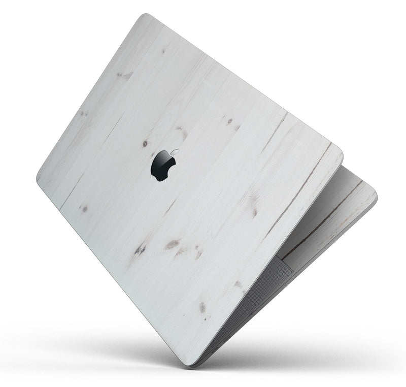 White Vertical Wood Planks  - Skin Decal Wrap Kit Compatible with the Apple MacBook Pro, Pro with Touch Bar or Air (11", 12", 13", 15" & 16" - All Versions Available)