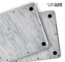 White & Grey Marble Surface V2 - Skin Decal Wrap Kit Compatible with the Apple MacBook Pro, Pro with Touch Bar or Air (11", 12", 13", 15" & 16" - All Versions Available)
