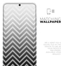 White & Gradient Sharp Chevron - Skin-Kit for the Samsung Galaxy S-Series S20, S20 Plus, S20 Ultra , S10 & others (All Galaxy Devices Available)