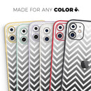 White & Gradient Sharp Chevron - Protective Skin Wrap & Decal – Compatible with iPhone SE to iPhone 17 Pro Max (All Models)