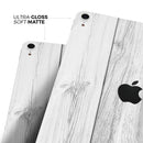 White & Gray Wood Planks - Full Body Skin Decal for the Apple iPad Pro 12.9", 11", 10.5", 9.7", Air or Mini (All Models Available)