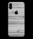 White & Gray Wood Planks - iPhone XS MAX, XS/X, 8/8+, 7/7+, 5/5S/SE Skin-Kit (All iPhones Available)