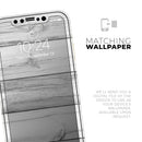 White & Gray Wood Planks - Protective Skin Wrap & Decal – Compatible with iPhone SE to iPhone 17 Pro Max (All Models)