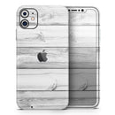 White & Gray Wood Planks - Protective Skin Wrap & Decal – Compatible with iPhone SE to iPhone 17 Pro Max (All Models)