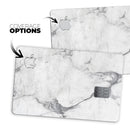 White & Grey Marble Surface V1 - Premium Protective Decal Skin-Kit for the Apple Credit Card