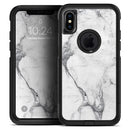 White & Grey Marble Surface V1 - Skin Kit for the iPhone OtterBox Cases