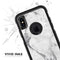 White & Grey Marble Surface V1 - Skin Kit for the iPhone OtterBox Cases