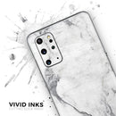 White & Grey Marble Surface V1 - Skin-Kit for the Samsung Galaxy S-Series S20, S20 Plus, S20 Ultra , S10 & others (All Galaxy Devices Available)