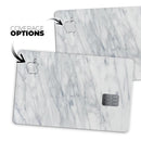 White & Grey Marble Surface V2 - Premium Protective Decal Skin-Kit for the Apple Credit Card
